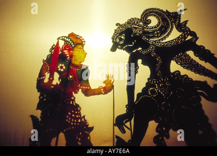 Malaysische Kultur Schatten Marionette Wayang Kulit in Kota Bahru Stockfoto