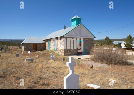 San Antonio Church Tajique NM Stockfoto