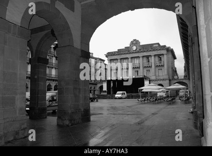 Charakteristischen Blick auf Parte Vieja Altstadt von San Sebastian Donostia baskischen Land Bucht von Biscaya Spanien España Europa Stockfoto