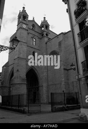 Charakteristischen Kirche Parte Vieja alte Viertel Bucht von San Sebastian Donostia baskischen Land der Biskaya Spanien España Europa Stockfoto