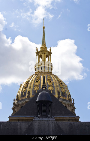 Die Kuppel der Les Invalides in Paris Stockfoto