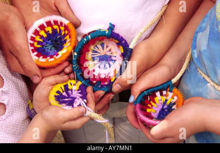 Korbflechterei bringt einiges feine Nadel Fine Art Tage in Lincoln, New Mexico. Stockfoto