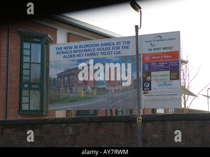 Ronald MacDonald Haus Alder Hey Childrens Hospital Liverpool Stärkung der corporate Wiege bis schwere ethos Stockfoto