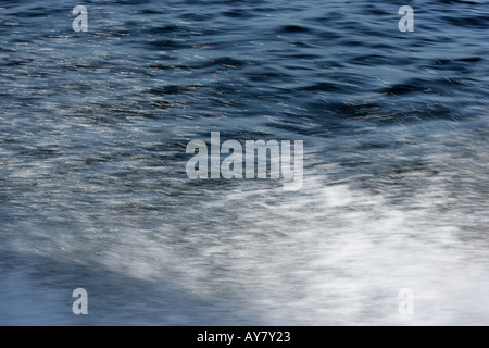 Zuge des Bootes in Haida Gwaii, Kanada [Queen Charlotte Inseln] Stockfoto