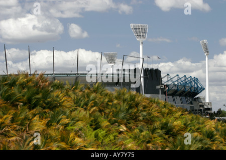 Melbourne Cricket Ground vom Birrarung Marr Park Victoria Australien Stockfoto