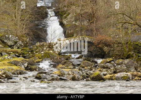 Alte Brücke, Glen Lyon, Perth und Kinross, Schottland Stockfoto