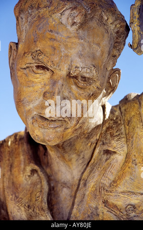 Bronzeskulptur ehrt 70.000 POW-Soldaten und die "Bataan Tod März" während des zweiten Weltkriegs, im Veterans Park, Las Cruces, New Mexico. Stockfoto