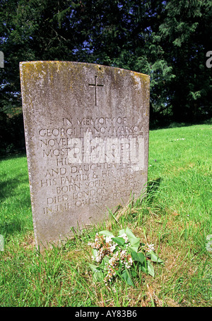 Das Grab von Georgi Markov in St Candida und die Kreuzkirche Cemetery in Whitchurch Canonicorum in Dorset England UK Stockfoto