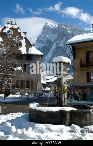 Samoens und die Criou Stockfoto