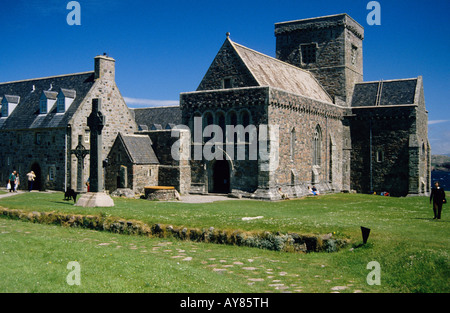 Iona Abbey, Iona, Schottland Stockfoto
