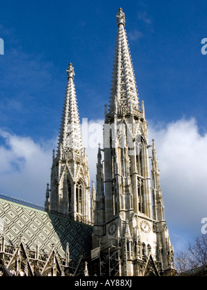 Votivkirche (Votivkirche) auf der Ringstraße von Architekt Heinrich Von Ferstel engagierten im Jahre 1879, Wien, Österreich Stockfoto