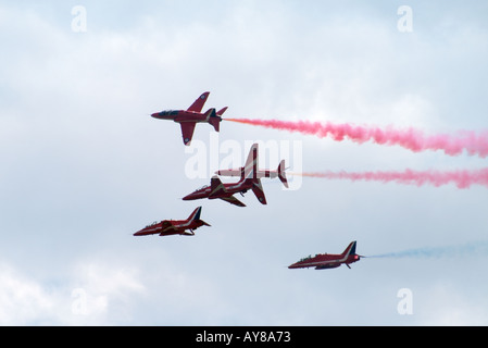 Die Royal Air Force Red Arrows Stockfoto