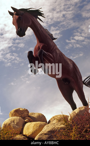 Detail des "Freien Geister an laut Wasser" Skulptur im Hubbard Museum des amerikanischen Westens, in Ruidoso Downs, New Mexico. Stockfoto