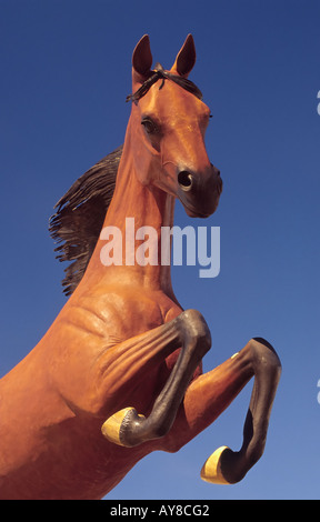 Skulptur Detail des "Freien Geister laut Wasser" von McGary, Hubbard Museum des amerikanischen Westens in Ruidoso Downs, New Mexico. Stockfoto