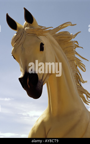 Skulptur Detail des "Freien Geister laut Wasser" von McGary, Hubbard Museum des amerikanischen Westens in Ruidoso Downs, New Mexico. Stockfoto