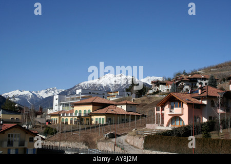 Comune di Revo in der Maddalene Mountain Bereich des Val di Non, Italien Stockfoto