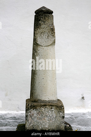 Gravierte Stein Marker 3 ft Talll #20 Stockfoto