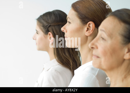 Drei Generationen von Frauen Stockfoto