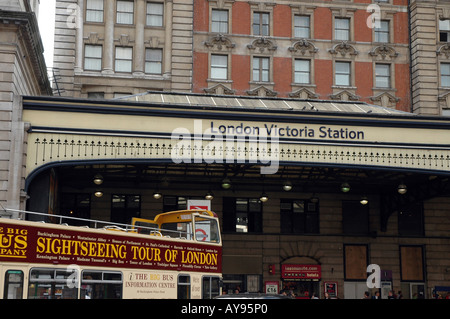 London Victoria Station in Stadt von Westminster, Großbritannien Stockfoto