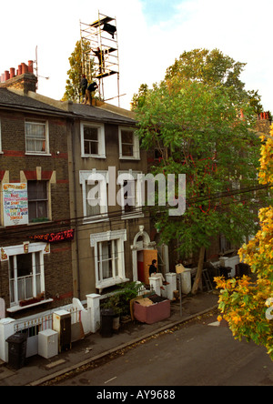 St Agnes Place Squat in Südlondon war hockte, für 30 Jahre war endlich geräumt und abgerissen im Jahr 2006 Stockfoto