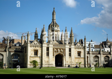 Kings College Torhaus, vor Gericht, Cambridge UK Stockfoto