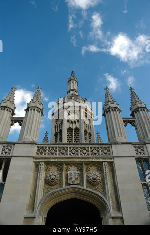 Kings College Torhaus, vor Gericht, Cambridge UK Stockfoto