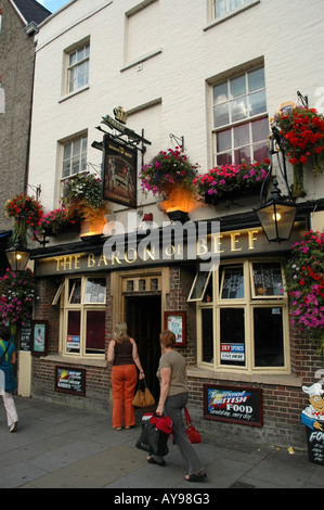 Der Baron von Rindfleisch Pub in der Bridge Street in Cambridge Stockfoto