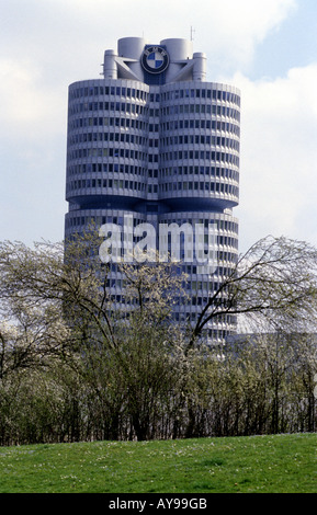 Bayerische Motor Werke (BMW) Hauptquartier, Munich, Bavaria, Germany. Stockfoto