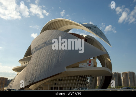 Spanien Valencia Provinz Valencia La Ciudad de las Artes y las Ciencias Palacio De La Artes Stockfoto