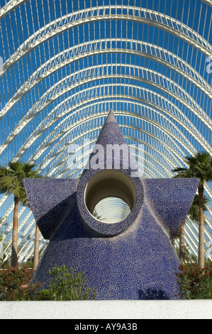 Spanien Valencia Provinz Valencia La Ciudad de las Artes y las Ciencias Stadt der Künste und Wissenschaften Stockfoto