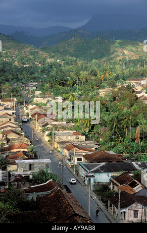 Panorama-Baracoa-Region von Guantanamo Kuba Mittelamerika Stockfoto