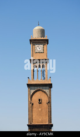 Der Uhrturm am Place des Nations-Unies im Zentrum Casablanca, Marokko Stockfoto