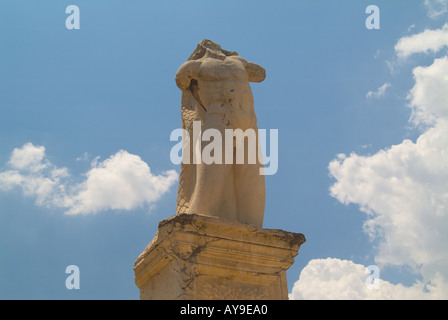 Griechenland-Athen-Statue in Ancient Agora Gärten Stockfoto