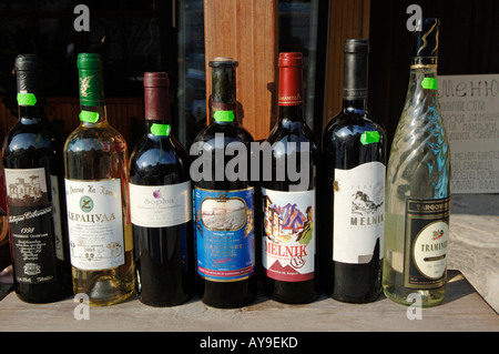 Melnik, roter Wein, bekannte Weinregion Stockfoto