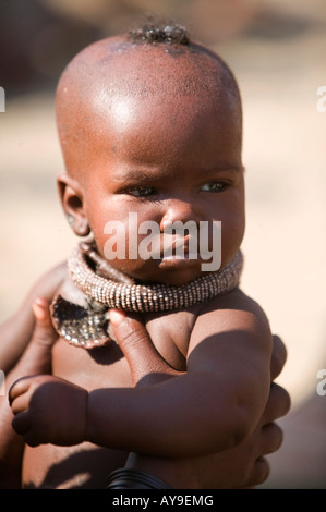 Namibia, Himba, Himba, Opowu, junge, Kind, Afrika, afrikanisch, Kinder, African, Afrika, Native, Tribal, Stamm, Herkunft, primitive Stockfoto