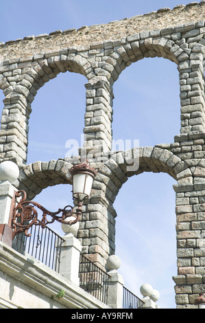 Spanien, Segovia, Mauerwerk, der, römischen Aquädukt, Wahrzeichen, Architektur, Bögen, Aquädukt, Geschichte, Kastilien und Leon, Spalten Stockfoto