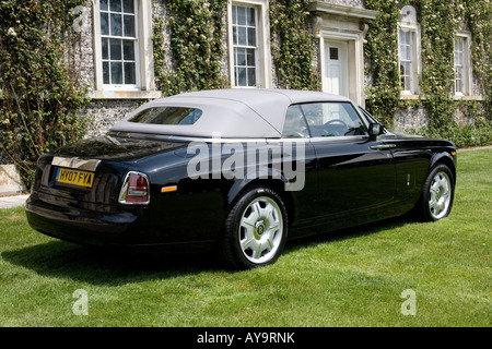 ROLLS-ROYCE RR PHANTOM DROPHEAD COUPE SCHWARZ Stockfoto