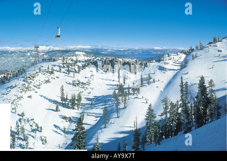 SQUAW VALLEY OLYMPISCHEN TAL TAHOE CITY KALIFORNIEN USA AMERIKA VEREINIGTE STAATEN Stockfoto