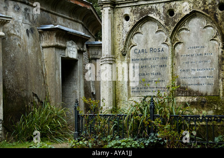 Highgate Cemetery in London, UK Stockfoto