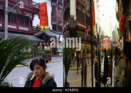 Straßenszene in Shanghai Stockfoto