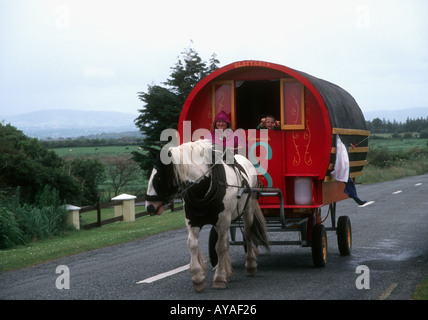 Tinker-Wagen in der Nähe von Tralee Irland Stockfoto