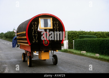 Rückansicht des Tinker Wagen in der Nähe von Tralee Irland Stockfoto