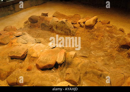 Historischen Jamestown Landung ursprüngliche Siedlung archäologische Ausgrabung alten Gewächshaus Stockfoto