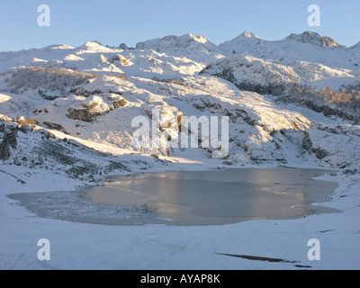 Ercina Enol, Wester-Massivs, der Nationalpark Picos de Europa und Biosphere Reserve, Asturien, Spanien Stockfoto