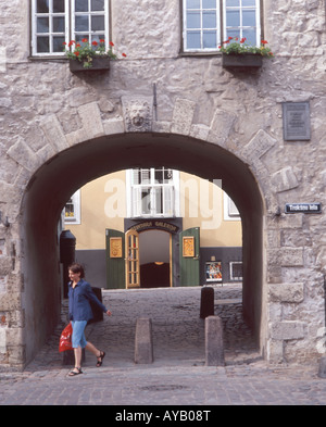 Old Town Wand Eingang, Altstadt, Riga, Lettland Stockfoto