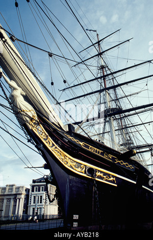 Die Cutty Sark in Greenwich einmal das schnellste Segelboot der Welt Stockfoto