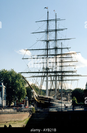 Die Cutty Sark in Greenwich einmal das schnellste Segelboot der Welt Stockfoto