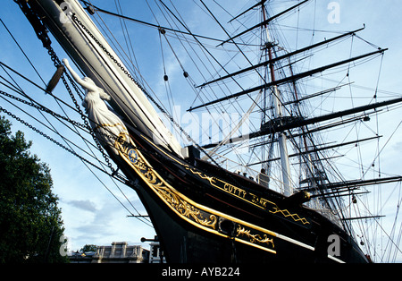 Die Cutty Sark in Greenwich einmal das schnellste Segelboot der Welt Stockfoto
