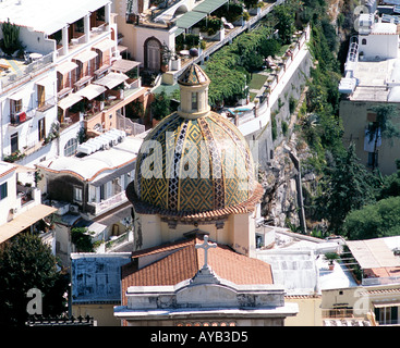 Kirche in Positano an der Amalfi-Küste Italien Stockfoto