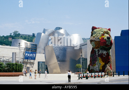 Gugenheim-Museum in Bilbao Spanien Stockfoto